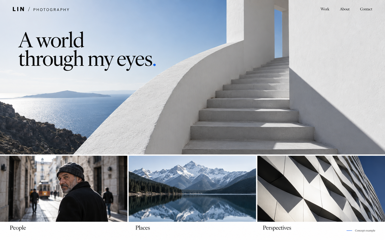 Photography portfolio · Concept example